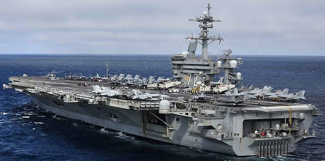 미국 항공모함 USS 에이브러햄 링컨호. 뉴시스