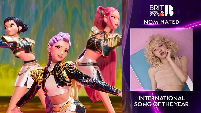 로제 '아파트'·케데헌 '골든', 英 '브릿 어워드' 후보