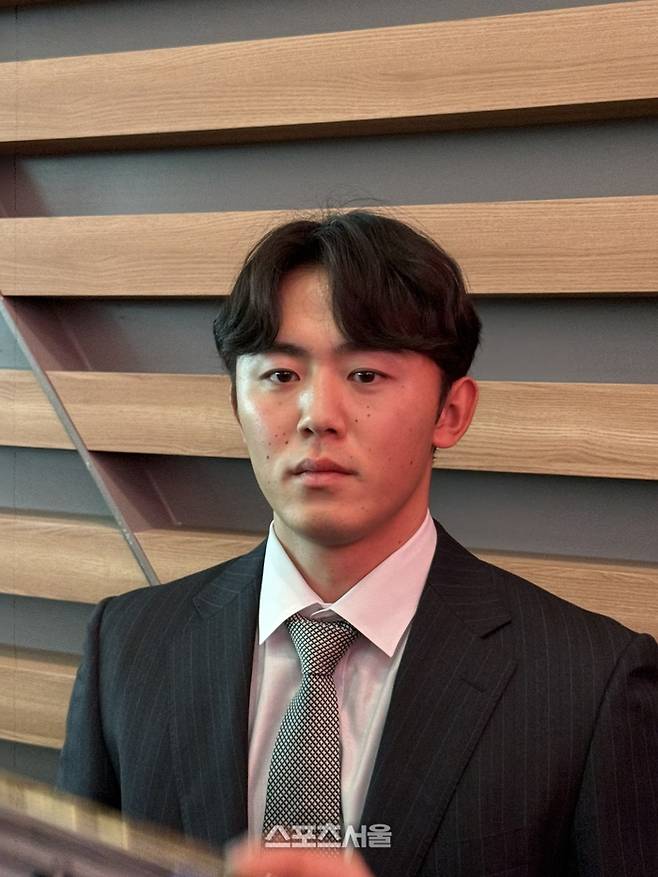 미야지 유라가 인터뷰에 임하고 있다. 인천공항 | 박연준 기자 duswns0628@sportsseoul.com