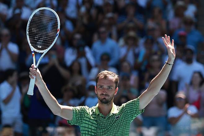 오랜만에 5세트 매치를 치른 메드베데프 / 게티이미지코리아