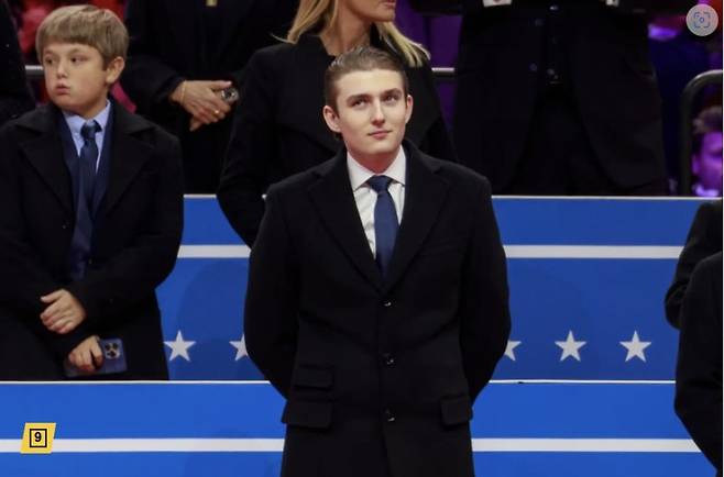 도널드 트럼프 미국 대통령의 막내아들인 배런 트럼프.   뉴시스