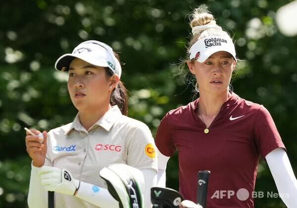 미국여자프로골프(LPGA) 투어 2026시즌 개막전 힐튼 그랜드 베케이션스 토너먼트 오브 챔피언스에 출전할 예정인 지노 티띠꾼(태국), 넬리 코다(미국). 사진제공=ⓒAFPBBNews = News1 (사진을 무단으로 사용하지 마십시오.)