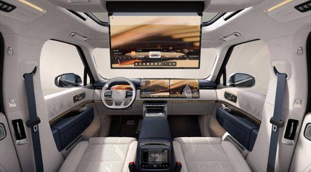 중국의 고급 전기자 지커 X9에 들어가는 디스플레이의 모습. 삼성디스플레이 제공