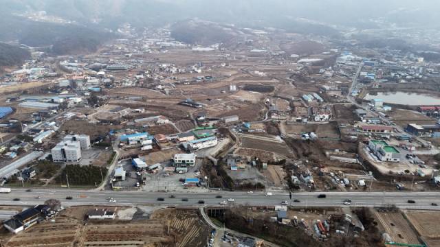 행정복합타운 조성 예정지인 춘천 고은리 일대 방도겸 기자