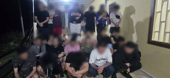 ▲ 캄보디아 스캠조직 한국 국적 피의자 중 일부 [초국가범죄특별대응TF]