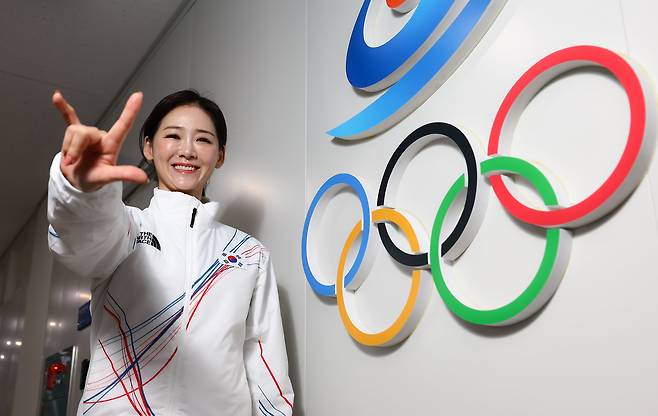 Lee Soo-kyung, Korea's chef de mission for the 2026 Winter Olympics, poses during an interview with the JoongAng Ilbo at the Olympic Hall in southern Seoul on Jan. 20. [KIM JONG-HO]