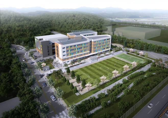 대전 원신흥중학교 교실 증축 조감도. 대전교육청&nbsp;