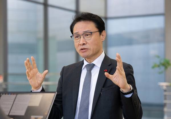 ▲ 이규연 청와대 홍보소통수석이 지난 21일 청와대 사랑채에서 미디어오늘과 인터뷰를 하고 있다. 사진=홍보소통수석실