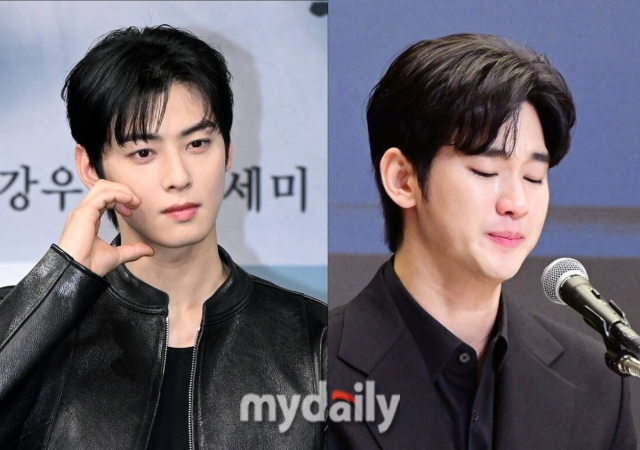 가수 겸 배우 차은우, 배우 김수현. / 마이데일리 DB