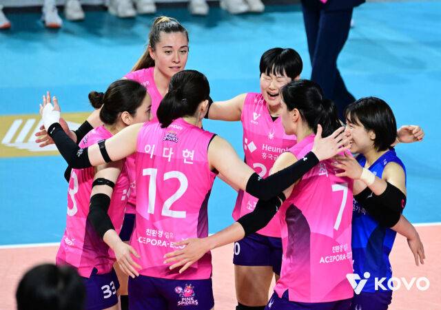 승리한 흥국생명./KOVO