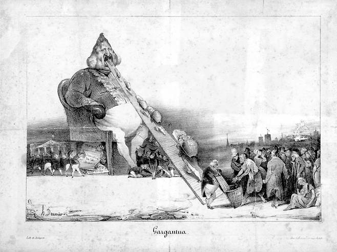 오노레 도미에, 가르강튀아, 1831, 석판화