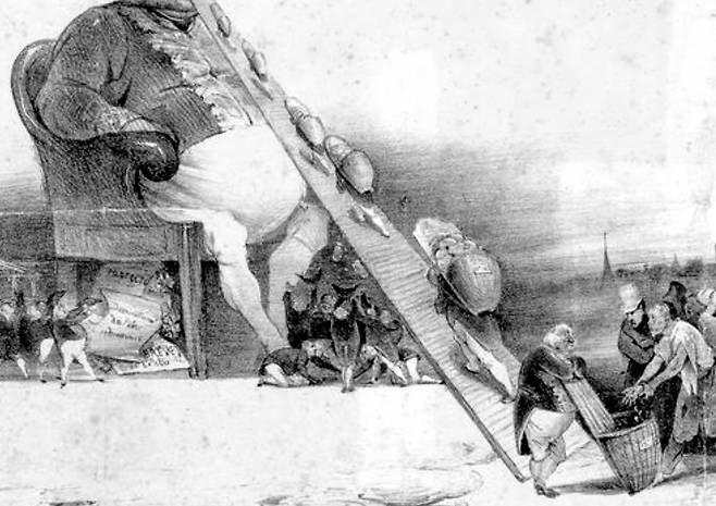 오노레 도미에, 가르강튀아, 1831, 석판화