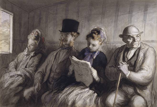 오노레 도미에, 일등칸 열차, 1864