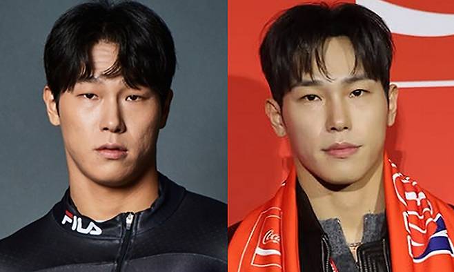왼쪽 연합뉴스, 오른쪽 윤성빈 SNS