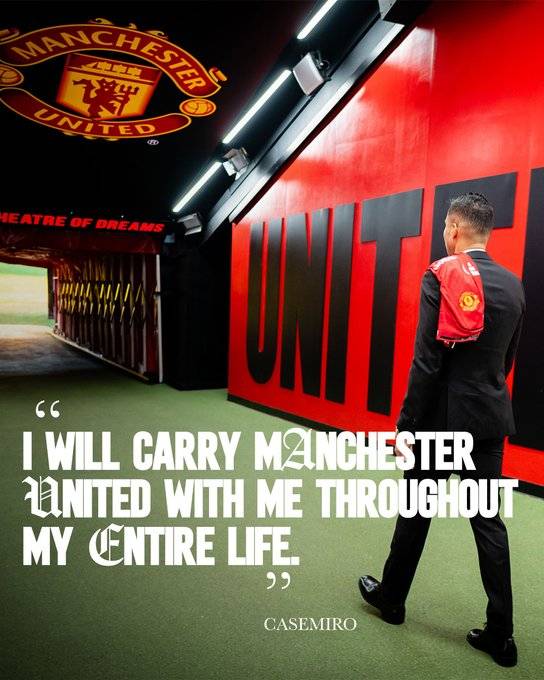 ▲ 레알 마드리드에서 월드클래스 평가를 받았던 수비형 미드필더인 카세미루는 지난 시즌 맨체스터 유나이티드로 깜짝 이적했다. 입단 첫해 카세미루는 새롭게 출발하는 맨체스터 유나이티드에 안정감을 불어넣었다. 포백을 확실하게 보호해준 카세미루 덕에 잉글랜드 프리미어리그 3위로 명성을 회복했고, 잉글랜드 풋볼리그(EFL)컵 우승도 달성했다. ⓒ 맨체스터 유나이티드