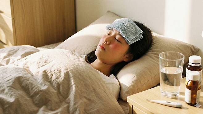 발열·구토·설사를 동반한 질환은 탈수를 일으켜 체중을 감소시킨다｜출처: Gemini 생성