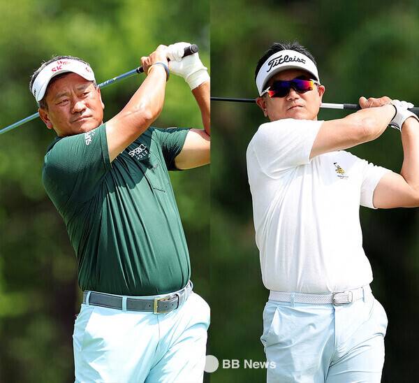 미국프로골프(PGA) 챔피언스투어 2026시즌 개막전인 미쓰비시 일렉트릭 챔피언십에 출전한 최경주, 양용은 프로. 사진제공=ⓒAFPBBNews = News1