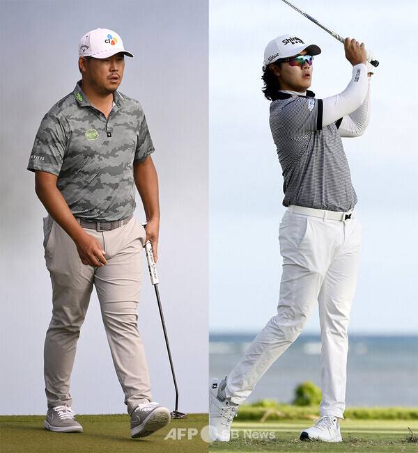 2026년 미국프로골프(PGA) 투어 더 아메리칸 익스프레스에 출전한 김시우, 김성현 프로. 사진제공=ⓒAFPBBNews = News1 (사진을 무단으로 사용하지 마십시오.)