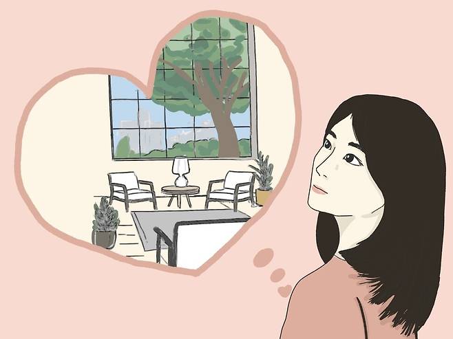 마음의 방에 더 많은 것들을 채울수록 나를 위한 공간은 좁아진다. 그림 모유진