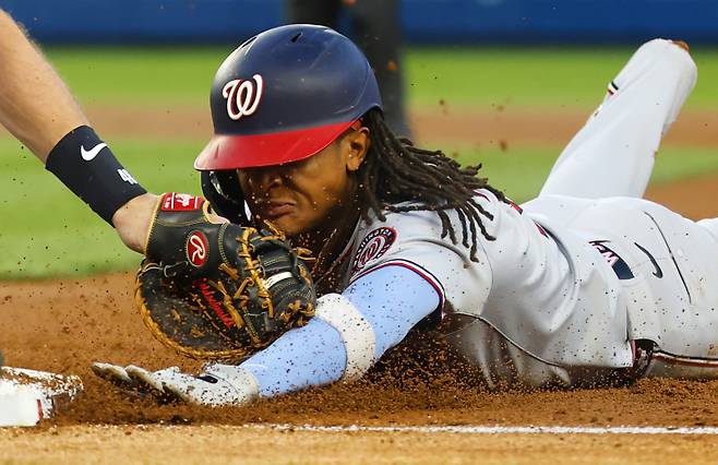 <yonhap photo-4759="">샌프란시스코의 트레이드 타깃으로 떠오른 CJ 에이브럼스. [AP=연합뉴스]</yonhap>