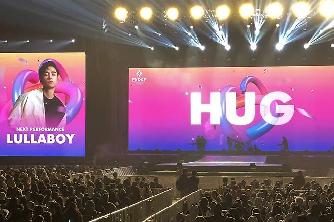 ◇ 인도네시아 자카르타 NICE(누산타라 국제 컨벤션)에서 열린 'HUG Concert'의 모습.