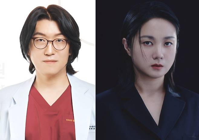 비뇨의학과 전문의 홍성우(왼쪽) 원장과 방송인 박나래. 닥터조물주·이앤피컴퍼니 제공