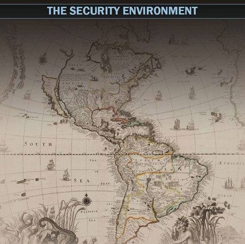 미 '국방전략'에 담긴 옛 서반구 지도 (사진=국방전략 보고서 캡처, 연합뉴스)