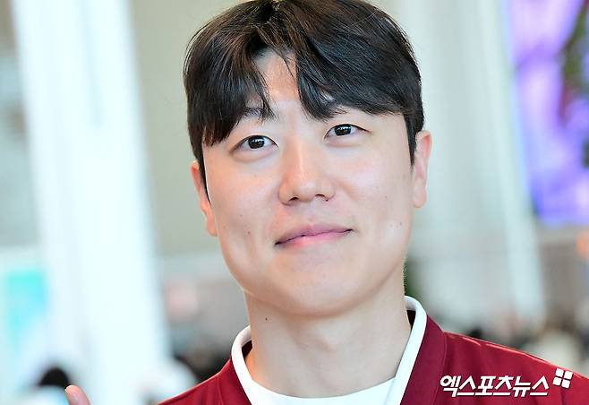 지난해 11월 2차 드래프트를 통해 롯데 자이언츠에서 키움 히어로즈로 이적한 투수 박진형. 지난 22일 키움의 2026시즌 스프링캠프가 진행되는 대만으로 출국했다. 사진 엑스포츠뉴스 DB