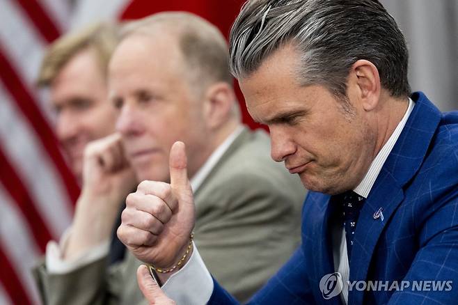 피트 헤그세스 미 국방장관 [EPA 연합뉴스 자료사진]