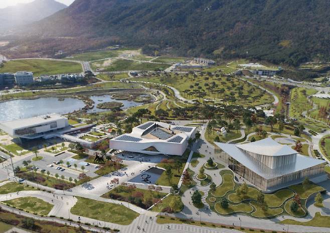 충남미술관 조감도.