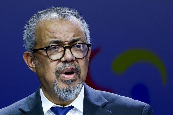 테워드로스 아드하놈 거브러여수스 세계보건기구(WHO) 사무총장. 〈사진=로이터〉