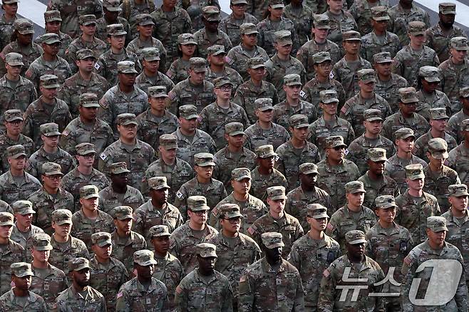 주한미군 장병들./뉴스1 ⓒ News1 구윤성 기자