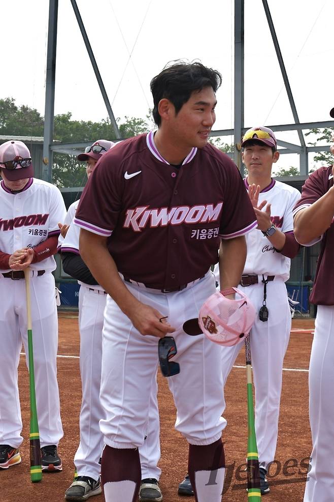 키움 임지열이 25일 대만 스프링캠프 첫 훈련을 앞두고 열린 선수단 전체 미팅에서 주장으로 공식 임명됐다. 사진 | 키움 히어로즈