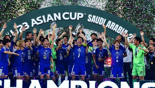 '결승전인데 4-0' 일본, 중국 압도하며 U-23 亞컵 우승