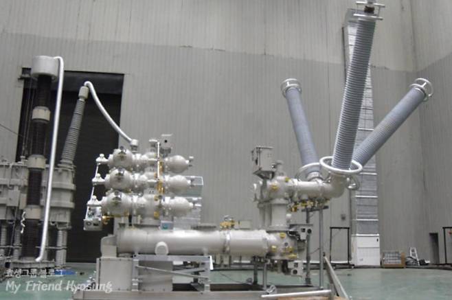 가스절연개폐장치(GIS). /효성중공업 블로그 캡처