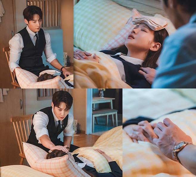 '아기가' 최진혁, 오연서 보호자 모드 발동…밤샘 간호 포착
