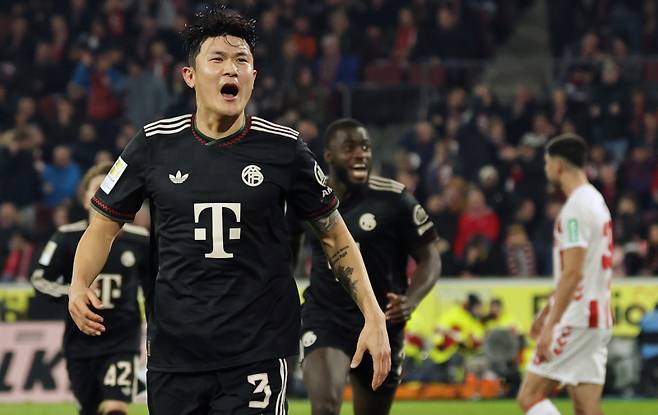 김민재의 쾰른전 득점 후 포효하는 모습. 사진=EPA 연합뉴스