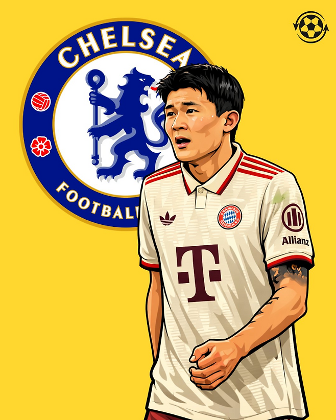 최근 첼시 이적설에 이름응 올린 뮌헨 김민재. 사진=트랜스퍼 뉴스 라이브 SNS