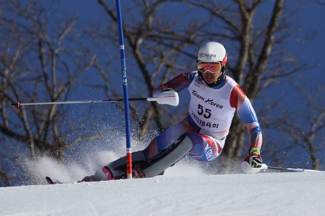 ▲ 정동현 알파인스키 선수(하이원리조트)