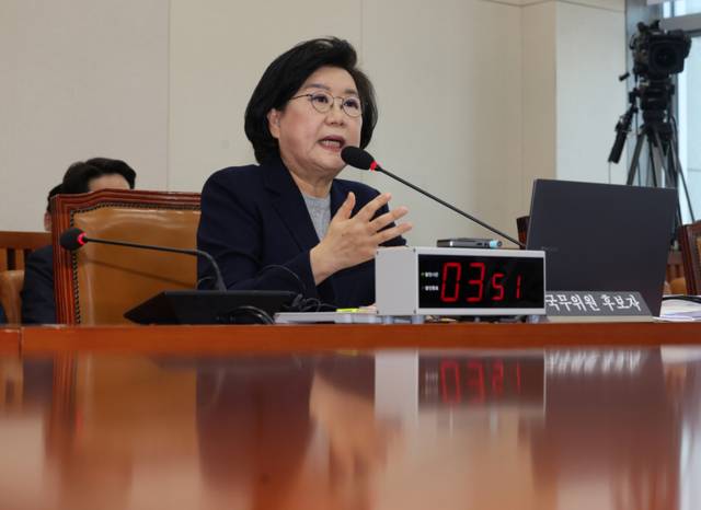 ▲ 이혜훈 기획예산처 장관 후보자가 23일 국회 재정경제기획위원회에서 열린 인사청문회에서 의원 질의에 답변하고 있다. 연합뉴스