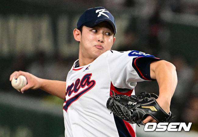[OSEN=조은정 기자] 한국 야구 대표팀 김영우. 2025.11.16 /cej@osen.co.kr