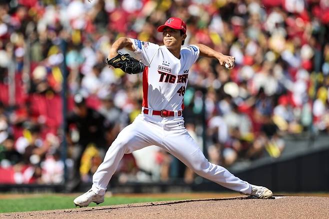 ▲ 밸런스 조정은 물론 하체 활용폭을 넓히는 방향으로 오프시즌 수정을 마쳐가고 있는 이의리 ⓒKIA타이거즈