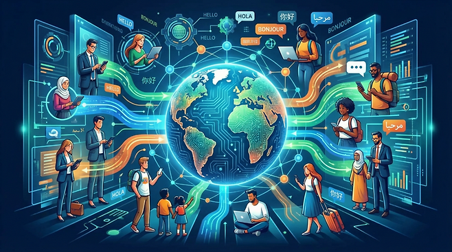 실시간 AI 통번역이 대중화되면, 김선호가 연기한 주호진 같은 통역사는 사라질까? 답은 “일부 업무는 줄어들 수 있지만, 역할이 통째로 소멸한다고 단정하긴 이르다”고 할 수 있다. (아미지=젠스파크로 생성)