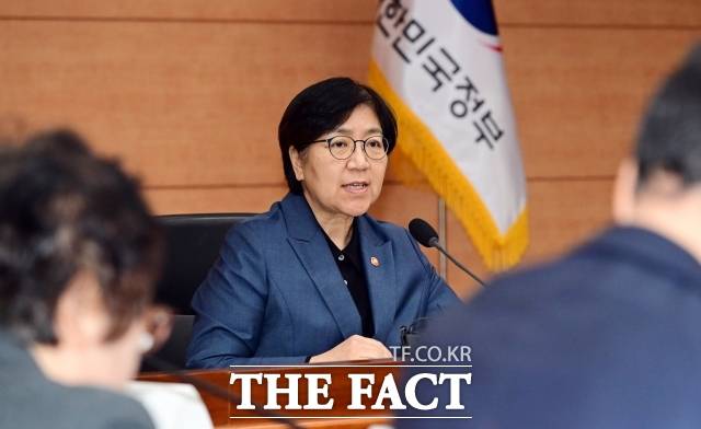 올해 국민연금기금의 국내주식 투자 목표 비중이 당초 계획보다 0.5%포인트(p) 늘고, 해외주식 비중은 1.7%포인트 감소한다. 국내주식 등 비중이 전략적 자산배분(SAA) 허용범위를 벗어나도 조정을 한시적으로 유예한다. 사진은 정은경 보건복지부 장관이 2025년 11월 24일 오후 서울 종로구 정부서울청사 별관에서 열린 제6차 국민연금기금운용위원회 회의에 참석해 인사말을 하는 모습. /임영무 기자