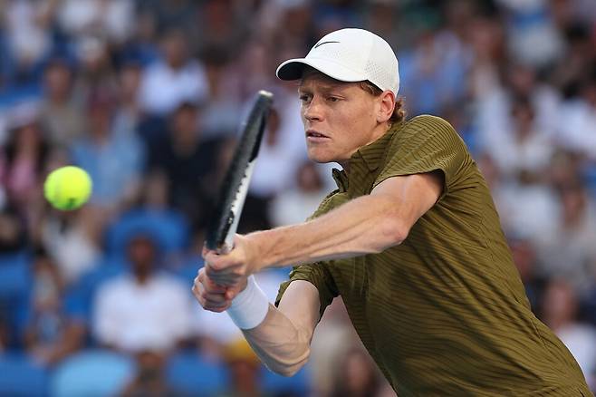 현재까지는 폭염이 유일한 적처럼 보이는 야닉 시너 / 게티이미지코리아