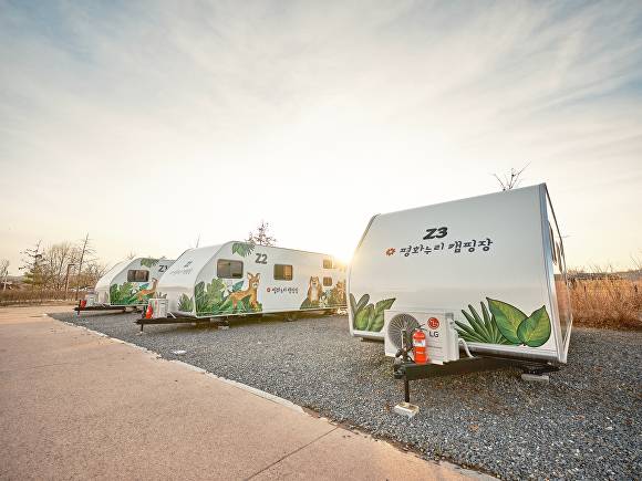 경기도 파주시에 위치한 평화누리캠핑장 전경. [사진=경기관광공사]