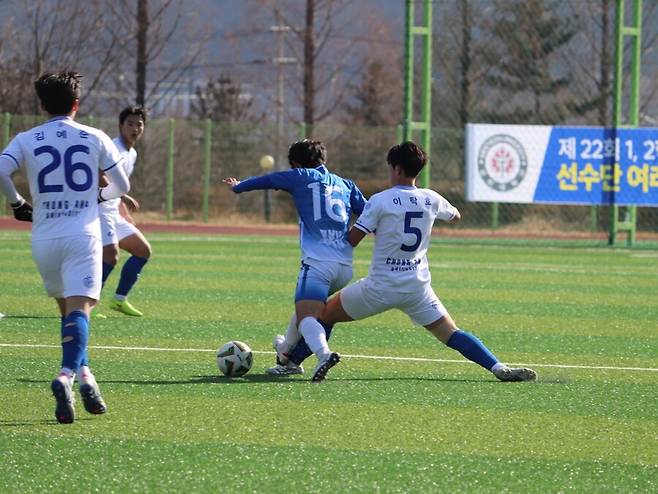 ▲ 중앙대 수비수 이탁호. ⓒ한국대학축구연맹