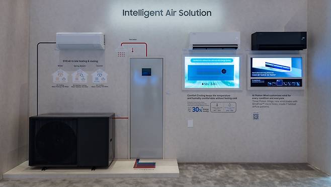 CES 2026 삼성전자 전시관에 전시된 고효율 히트펌프 냉난방시스템 'EHS 올인원' 신제품(사진제공-삼성전자)
