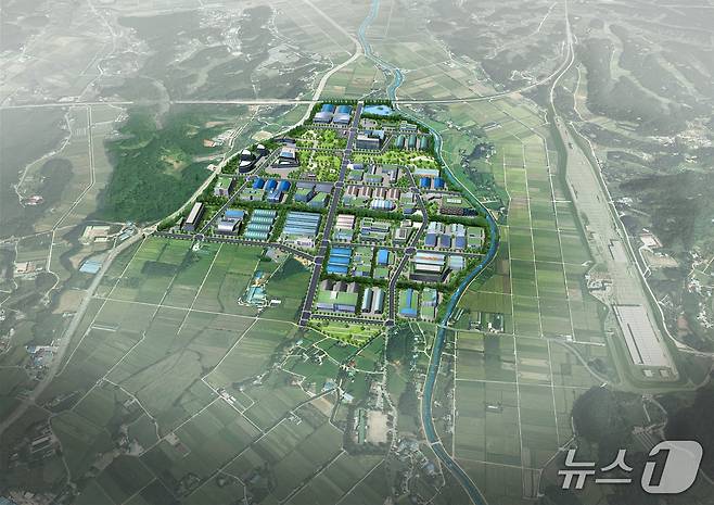 강원 강릉 구정면 일대에 들어설 강릉천연물바이오 국가산업단지 조감도.(강릉시 제공, 재판매 및 DB 금지)