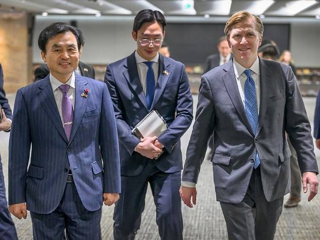 안규백 국방장관, 콜비 미 전쟁부 정책차관 접견/뉴시스